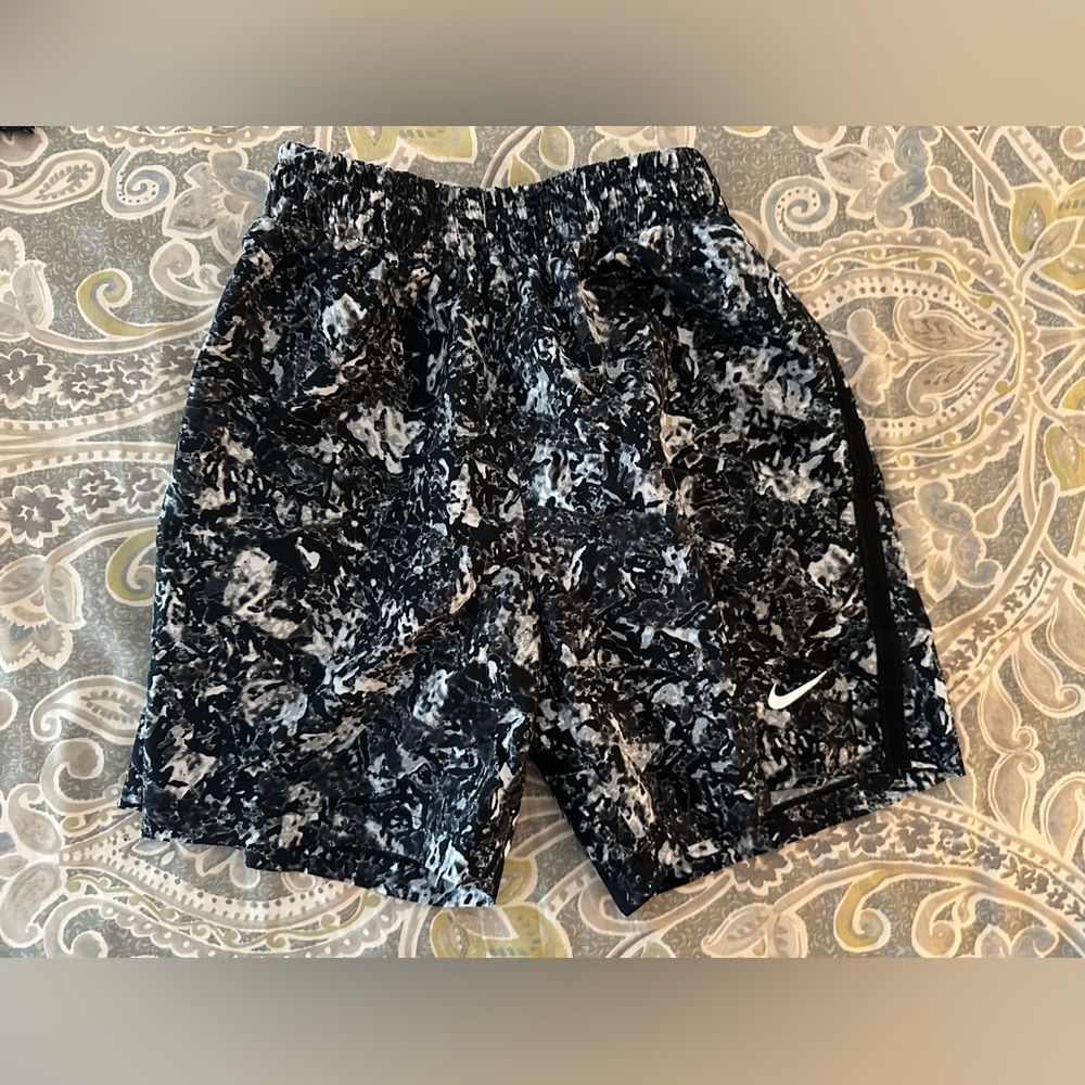 Nike Dri Fit Multi Woven Shorts Black  & White